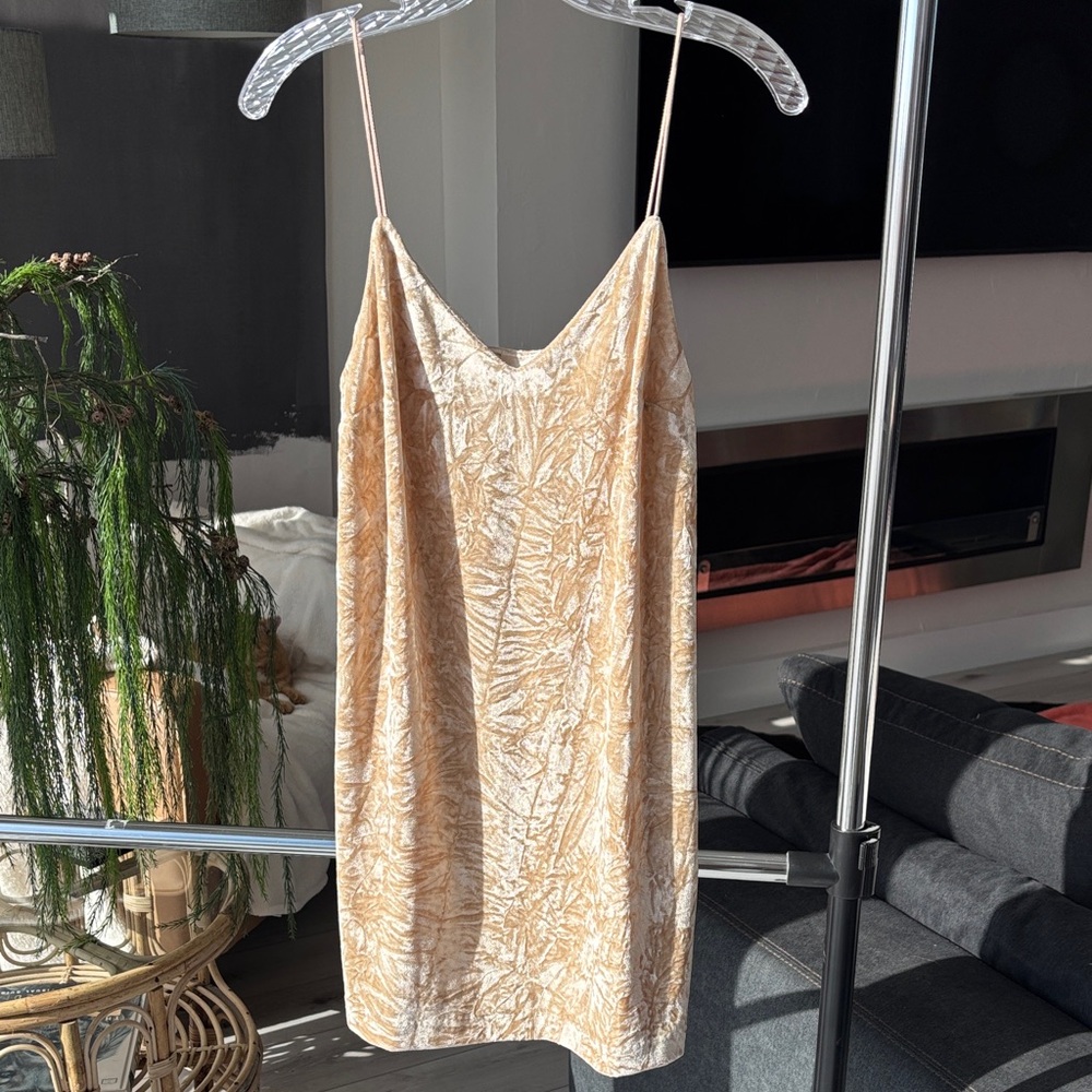 Kensie Cream and Tan Mini Dress